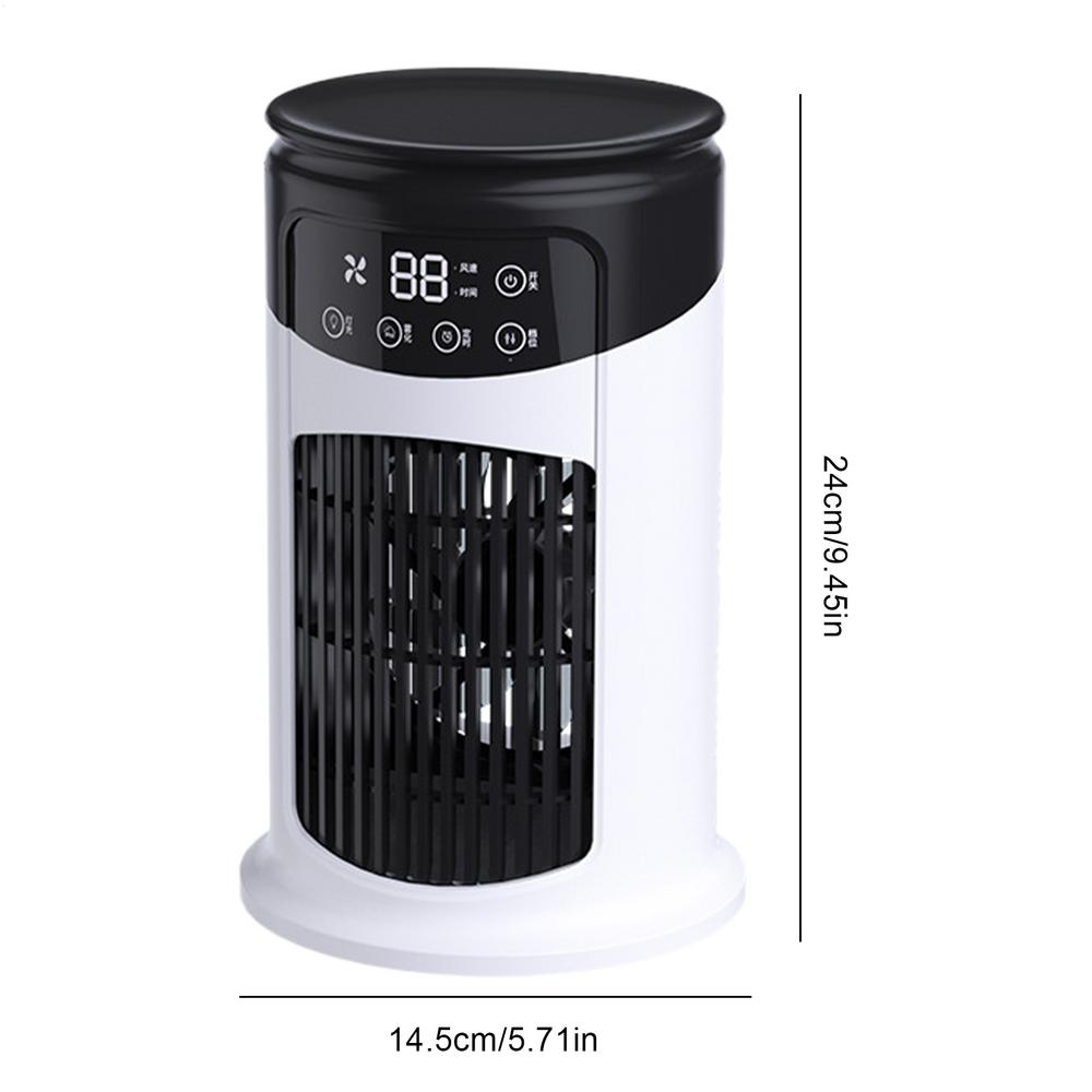 

Personal Air Cooler Bed Air Conditioner Cooling Fan For Room 6 Speeds Adjustable Cooling Fan Quiet Humidifier For Studio Kitchen білий
