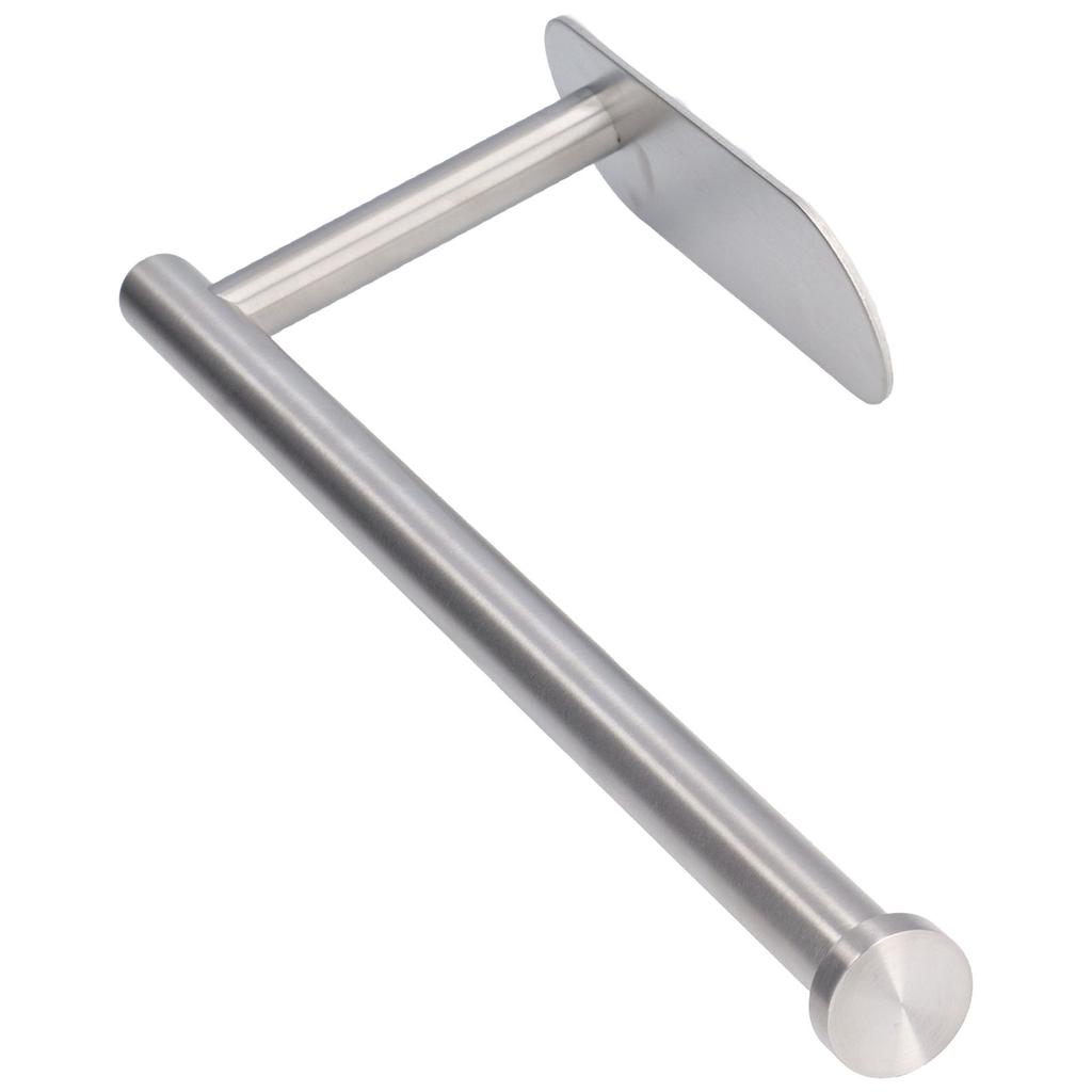 34cm Toilet Paper Holder Large Self Adhesive Wall Mounted Stainless Steel Tissue Stand for Bathroom Kitchen