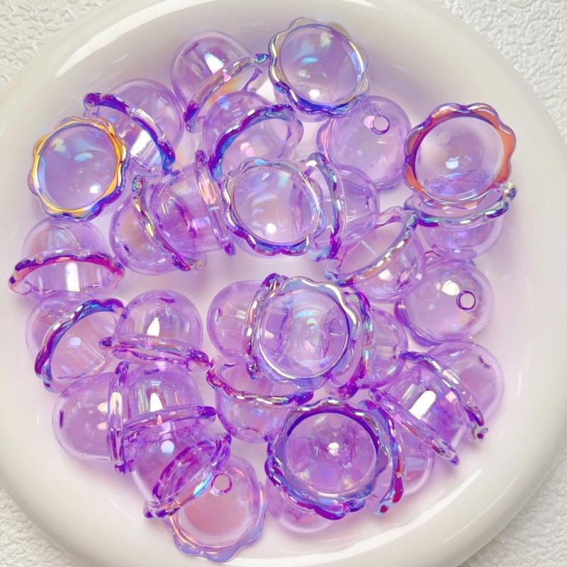 Sturdy Acrylics Winds Chimes Beads Portable Accessory for Craft Jewelry Making Clear 3D Charm Bead Accessories