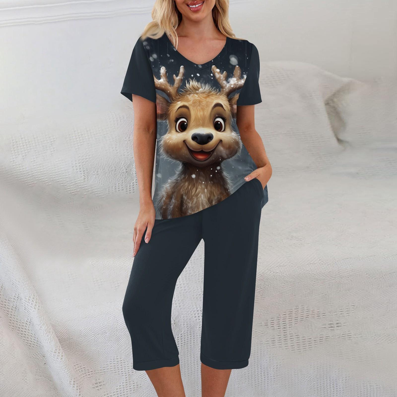 

Комплекты из 2 предметов для женщин, летний топ с короткими рукавами и брюки с карманами, мягкие комплекты для тренировок XXL