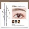 Double-ended Ultra-fine Waterproof Eyebrow Pencil: Sweatproof, Long-lasting, No Fade, Smudge-free, Automatic Rotation, Perfect for Beginners