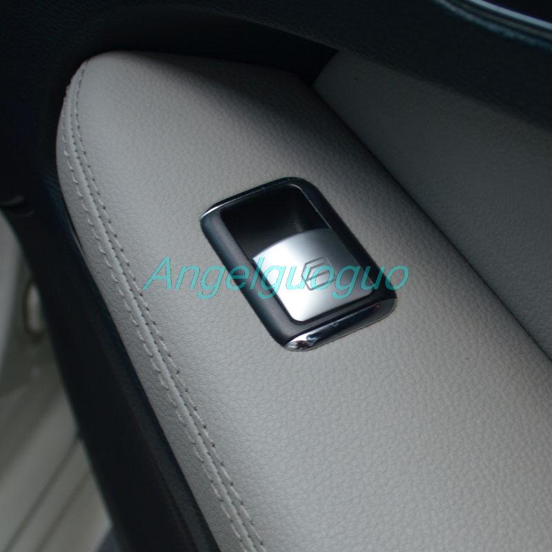 Car Interior Window Glass Lifter Button Trim Sequins Stickers for Mercedes Benz CLA GLA ML GL GLE GLS A B C W204 E Class W212
