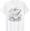 Vintage Cottagecore Frog Mushroom Banjo Graphic Retro Aesthetic Tee Unisex T-Shirt