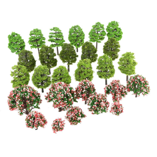 70-Piece Set of Diorama Trees, Model Trees, Tree Models, Railway Models, Architectural Model Materials, Miniature Scenery Collection, Tree Landscape M