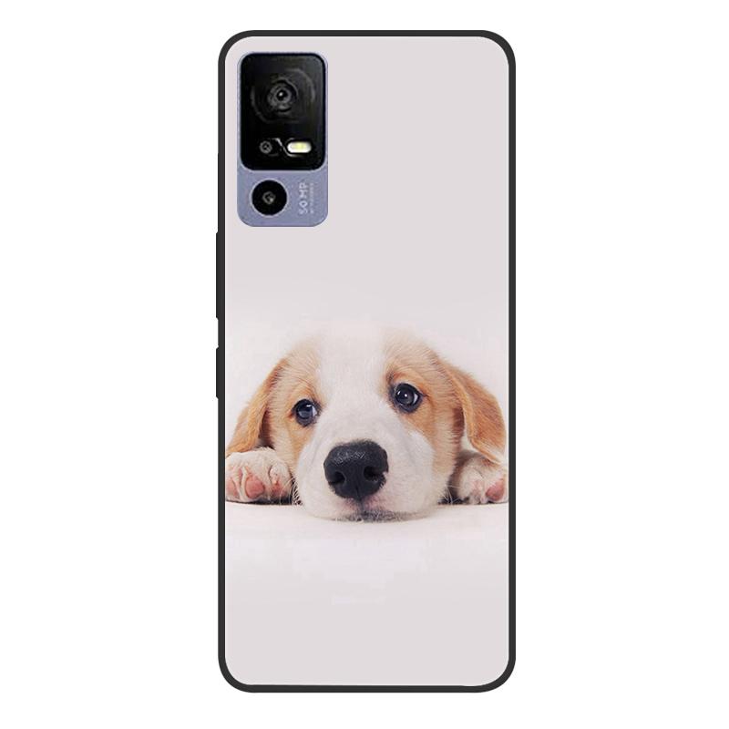 For TCL 40R 5G T771A Case Painted Soft Black Silicone Bumper Phone Cover for TCL 40 R 5G 6.6" Case TCL40R 40R Etui Coque Fundas
