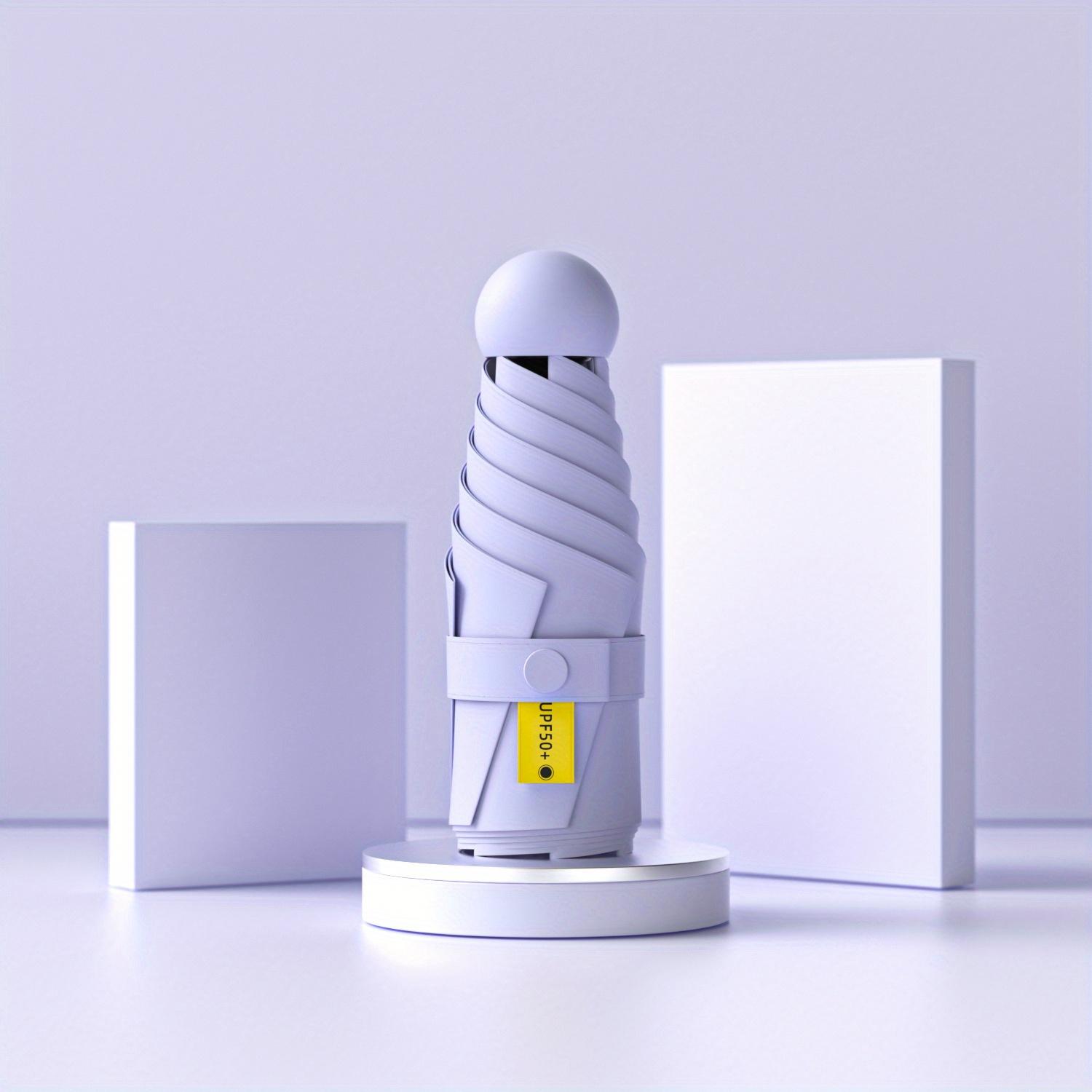 

Анти-УФ Увеличенный Двухцелевой Солнцезащитный зонт Маленький Зонт УФ Солнцезащитный Черная резина Зонтик Параг Зонт-капсула Iron&6K фиолетовый