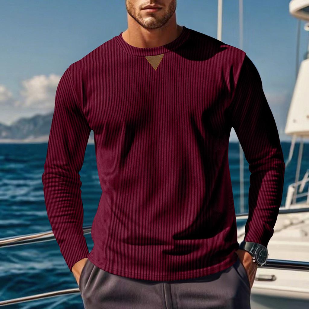 Herre Casual Vattert Komfortabel Streetwear Pullover Lett Trendy