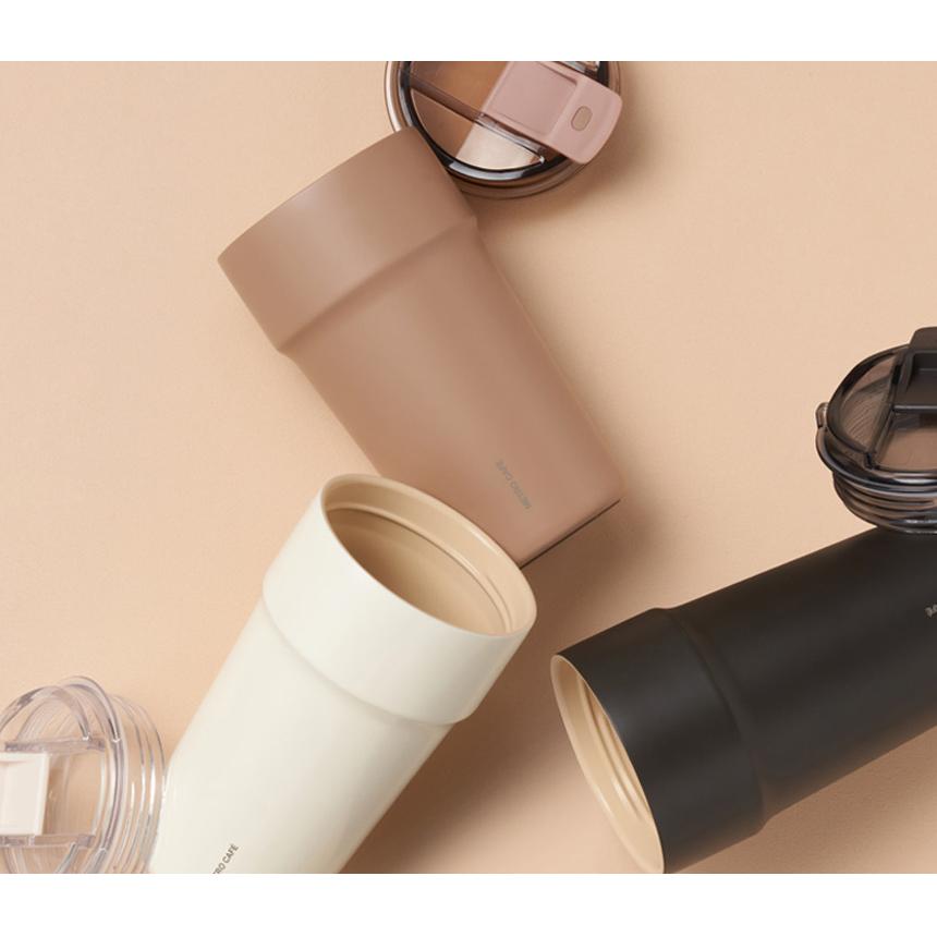 LocknLock Metro Cafe Ceramic Stainless Steel Vacuum Tumbler Coffee Mug 500ml Premium Insulated Bottle