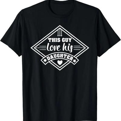 Dieser Typ liebt seine Tochter T-Shirt Lustiges Vater T-Shirt