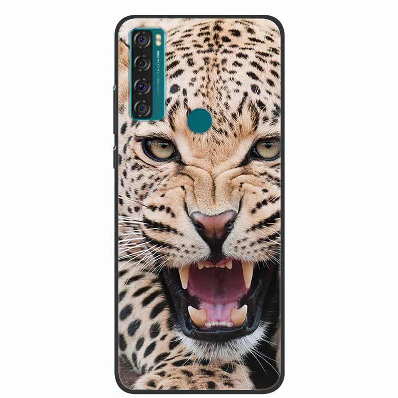 Case For TCL 20 SE Luxury Silicone TPU Soft Phone Cover For TCL 20 SE Case T671H 6.82" Funda Animal Capa Cute Shockproof Coque