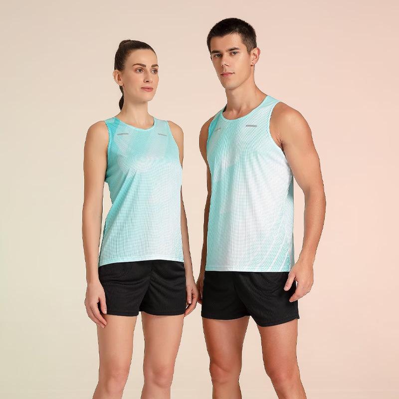 Set Sportivo di Atletica Leggera: Gilet da Fitness da Uomo e Abbigliamento da Maratona da Donna