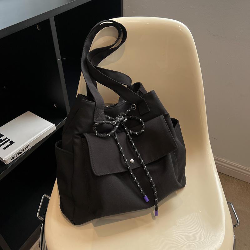 

Сумка из нейлоновой ткани, женская, большой вместимости, новая, осенне-зимняя, универсальная, текстурированная, сумка через плечо, высококачественная сумка для поездок на работу