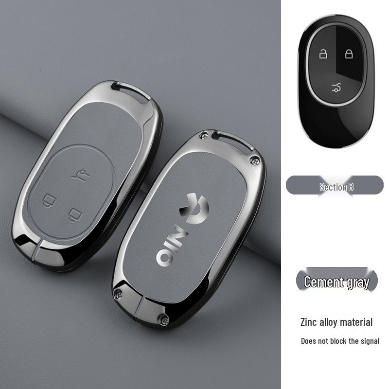 NIO ES6/ES7/ET7/ET5 Creative Metal Keychain for Men & Women - Car Pendant/Bag Charm.