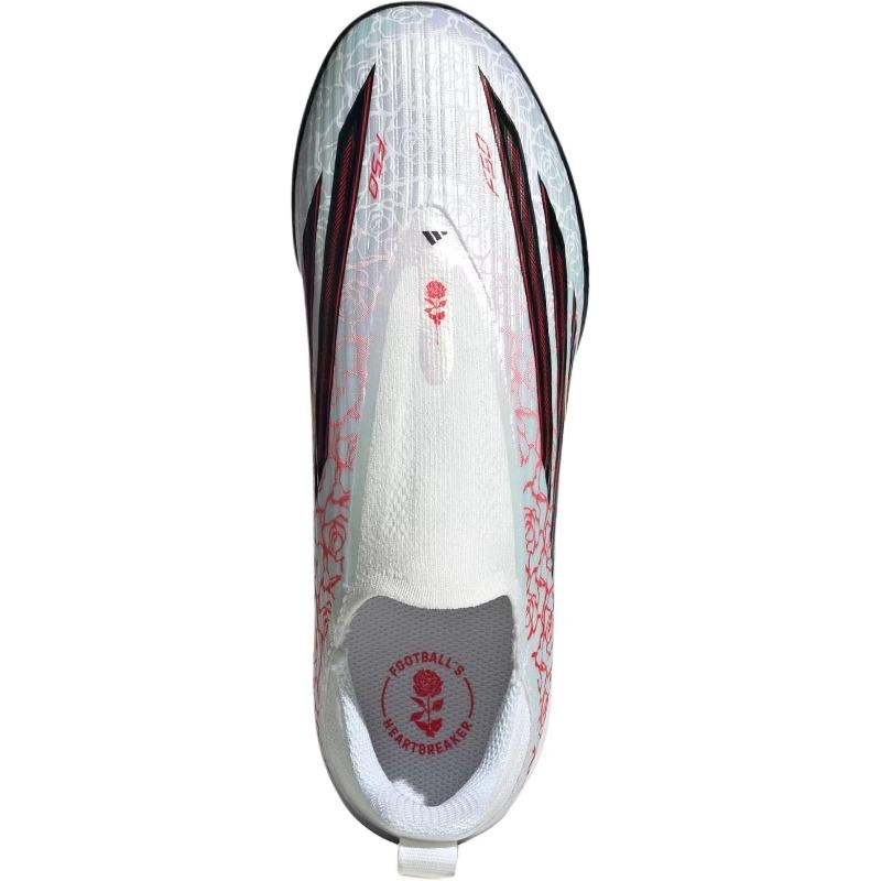adidas F50 League Laceless TF GS PS Cloud White Core Black Lucid Red Kids Sneakers KJ3779