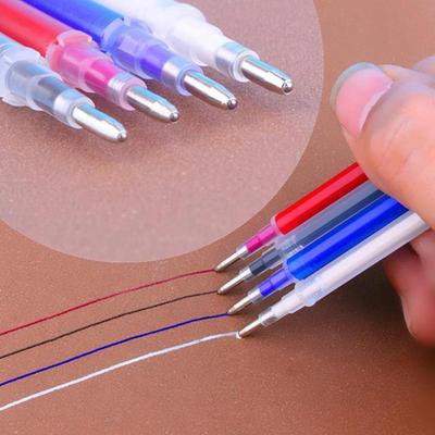 10 Refills Magic Marker Pen Temperature Disappearing Pen for Sewing Heat Erasable Fabric Marking Pens DIY Craft Sewing Accessory