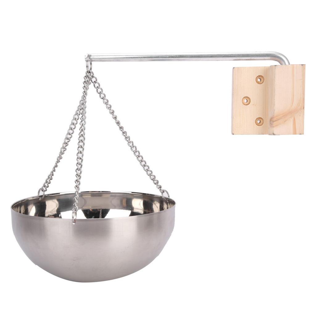20cm Stainless Steel Sauna Aromatherapy Bowl Essential Oil Holder Sauna Room Accessories