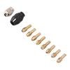 Drill Chuck Collet Set for Replacement 4485 Brass Quick Change Rotary Drill Nut Tool Set With 2 Nut 8 Brass Collet