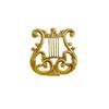 Medieval Elegant Harp Brooch, High-End Women'S Retro Dumb Gold Pin, Small Fragrant Temperament, Blazer, Corsage Accessories