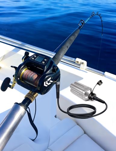 Nastima Electric Reel Extension Cable, 2-Core, 1.5m, for BM-Specific Batteries, Compatible with Shimano and Daiwa Electric Reels