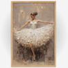 Poster Stampa Pittura Ballerina Pittura su Tela Arte da Parete Ballerina Pittura Estetica Moderna Grande per Soggiorno Decorazione Casa