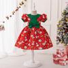 Summer Wedding Flower Girls Dress Toddler Baptism 7st Birthday Dress Baby Girl Clothes Princess Wedding Party Kids Costume