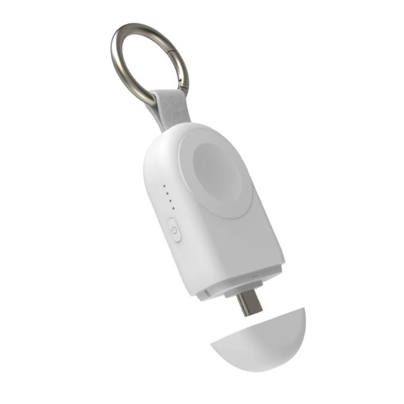 

Универсальное портативное беспроводное зарядное устройство для часов PD быстрая зарядка зарядное устройство в форме брелока магнитное удобное зарядное устройство док-станция 1 белый
