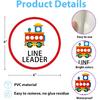 36PCS Number Markers Stickers Pencils Line up Spots for Classroom Colorful Floor Stickers Classroom Line up Spots Dots Floor Decals for Back to
