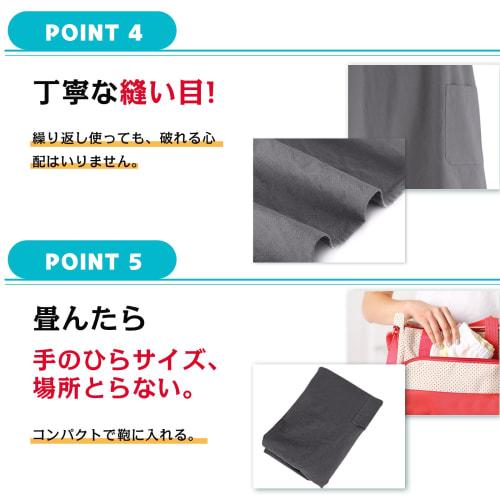 Ninonly Women's Stylish and Simple H-Shaped Home Apron, Solid Cotton, Easy to Put on and Take Off, with Pockets, Gray