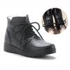 Women Snow Boots Vintage Natural Wool Fur Winter Warm Ankle Boots Women Flat Mother Shoes Mom Soft