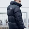 Herren Baumwollgepolsterte Herrenmode Herrenmantel Winter Kragen Farbpassend Baumwollgepolsterte Jacke Mann