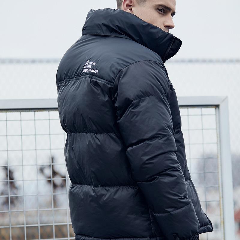 Herren Baumwollgepolsterte Herrenmode Herrenmantel Winter Kragen Farbpassend Baumwollgepolsterte Jacke Mann