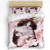 3pcs Bedding Set Pink Plaid Home Textile Duvet Cover Pillow Case Boy Kid Teen Girl Bedding Covers Set