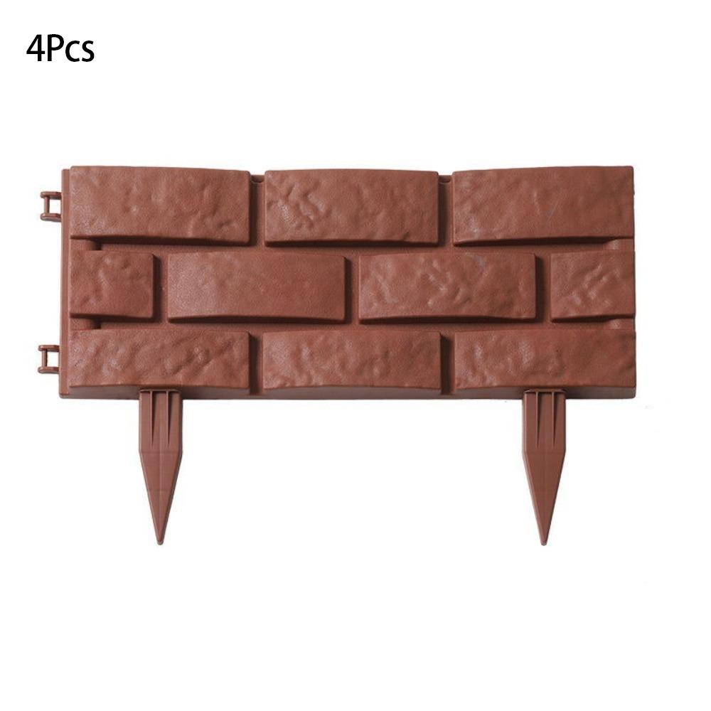 

4 шт. Садовый декоративный забор для цветов, ландшафтный, для растений, для газона, штакетник, высококачественный садоводческий забор