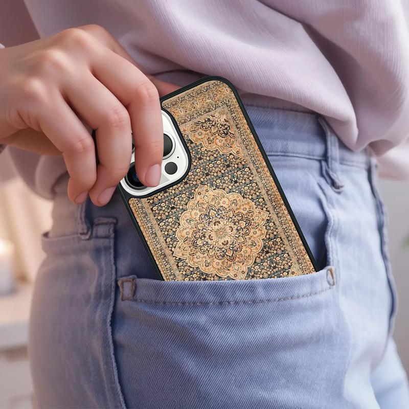 Moroccan Ancient Floral Tiles Phone Case For iPhone 17 Air 15 16e 14 13 Pro Max Coque 12 11 Pro Max PLUS cover