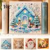 Decorative Bead Embroidery for Bedroom DIY Christmas Faux Pearl Painting Art Kit, Cute 3D Beads Inlay Supplies Craft Adults Beginner, Holiday Gem Kit