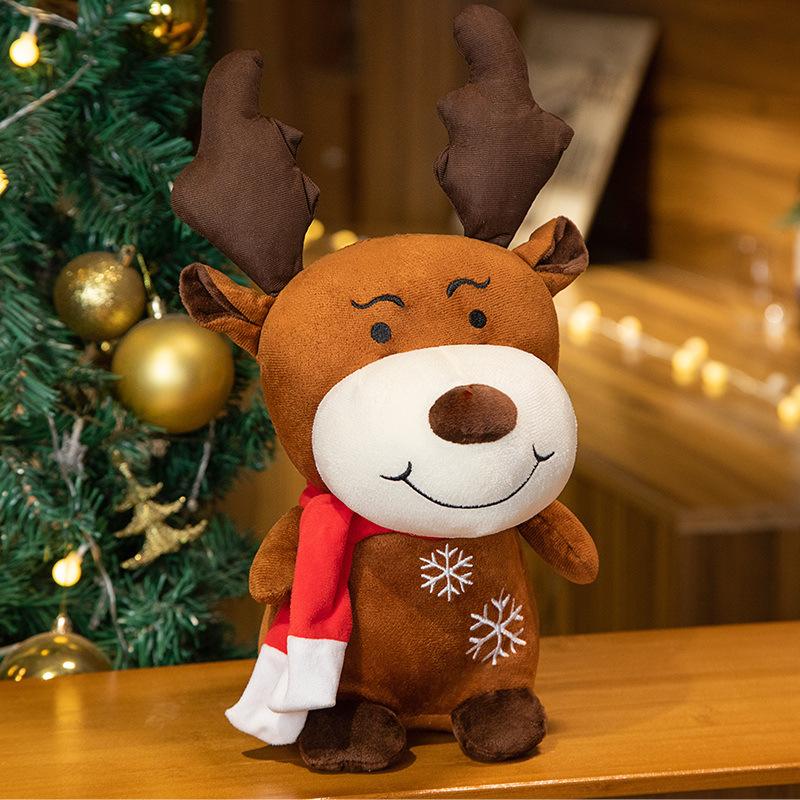 Weihnachtsmann Puppe Elch Plüschtier Stoffpuppe Weihnachten Kinderpuppe Dekoration Ornament Aktivität Geschenk