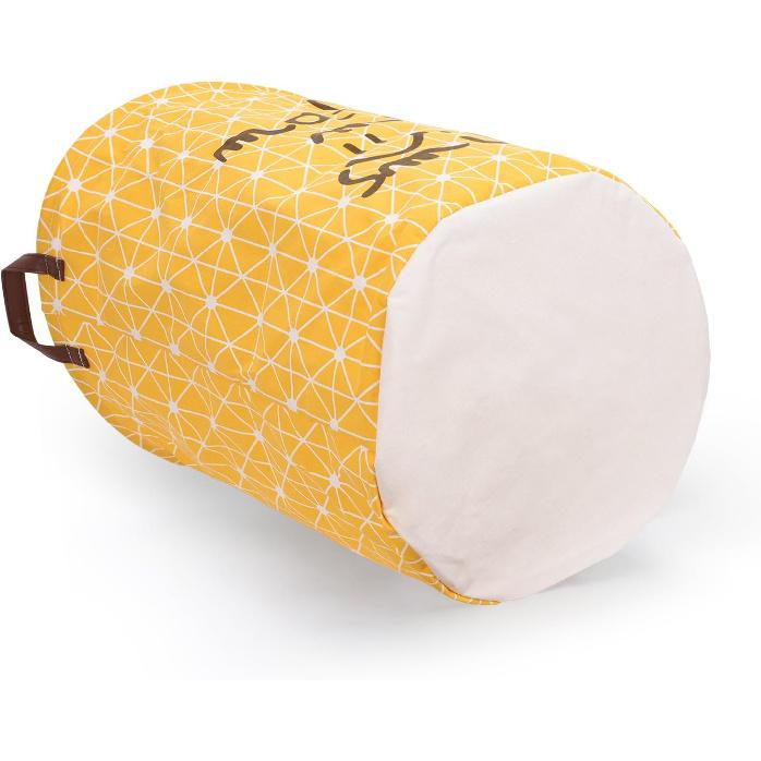 Heavy Duty Durable Canvas Storage Laundry Hamper Basket Large Foldable Toys Clothing Organizer Closet Storage Bin Bag