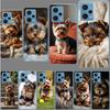 Yorkshire Terrier Dog Phone Case For Redmi Note 13 12 14 15 Pro Plus 13R 11 11T 11E 11S 10 Pro 10S 9 9S Cover Cell Clear TPU Cap