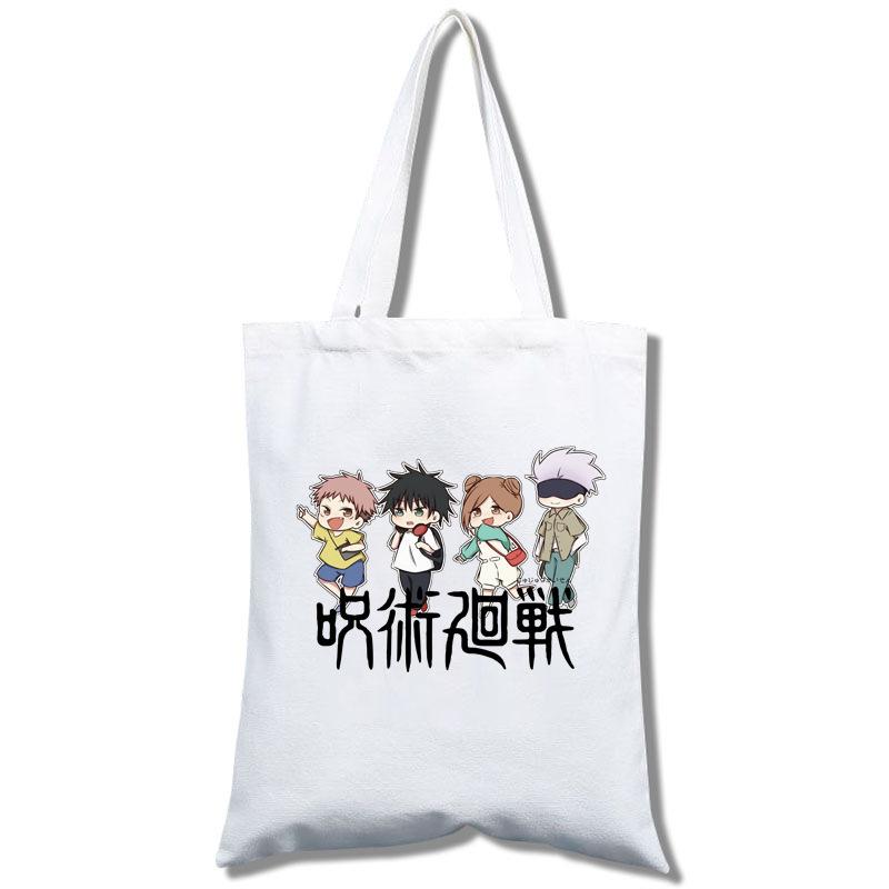 Jujutsu Kaisen Tote Bag Fashion Shopping Bag Portable Women'S Shoulder Bag