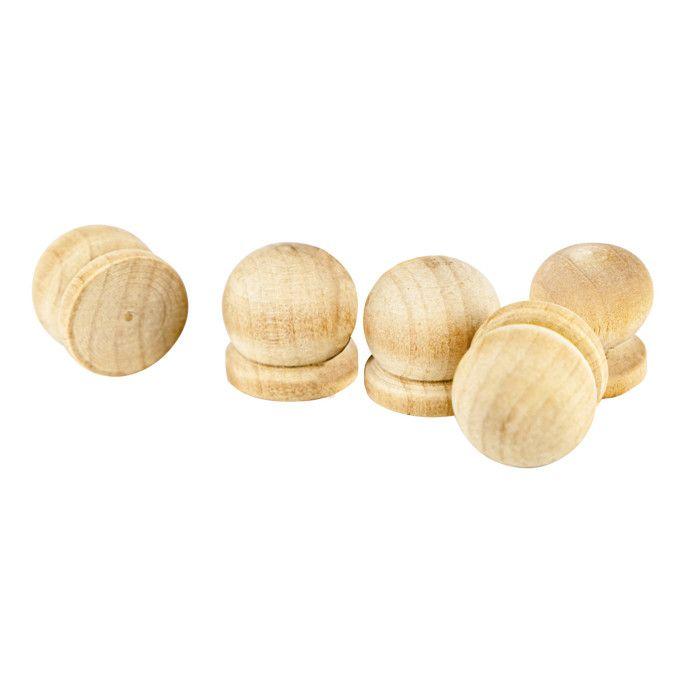 Poignée tiroir en forme de bouton 6 pièces