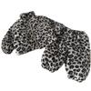 In Stock: Children's Leopard Print Flannel Home Suit, Winter 2025