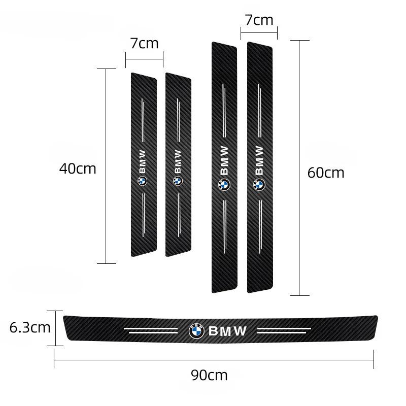 5Pcs Car Door Sticker Threshold Anti Scratch Decals Accessories For BMW X1 X2 X3 X5 X4 X6 X7 G30 G20 G32 G11 G12 F40 F30 F20 F10 RL2