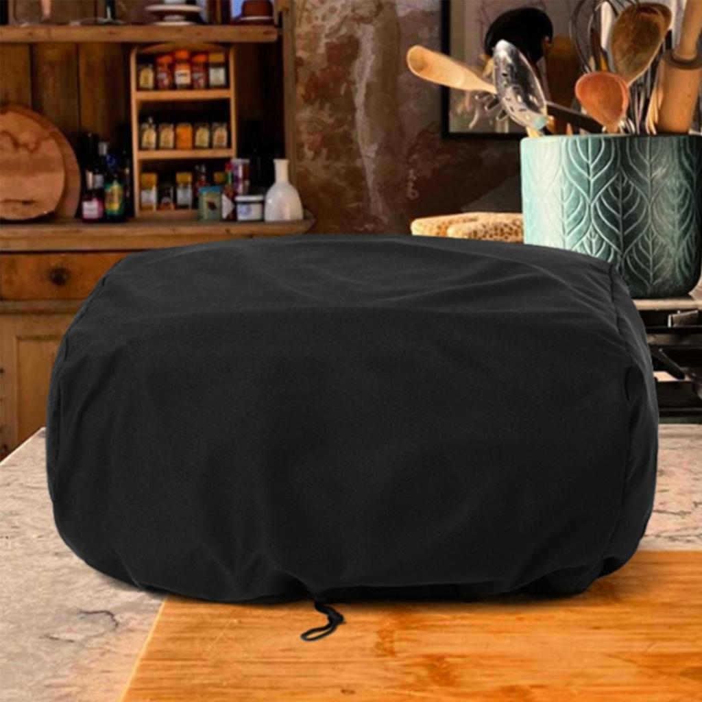 Waterproof Pizza Oven Cover Protective Cover All Weather Protection with Bottom Drawstrings Dustproof Barbecue Grill Cover