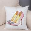 Women'S High Heel Shoes Throw Pillow Cover With Short Plush Print For Living Room Sofa Decoration Cushion Cover Pillow Covers