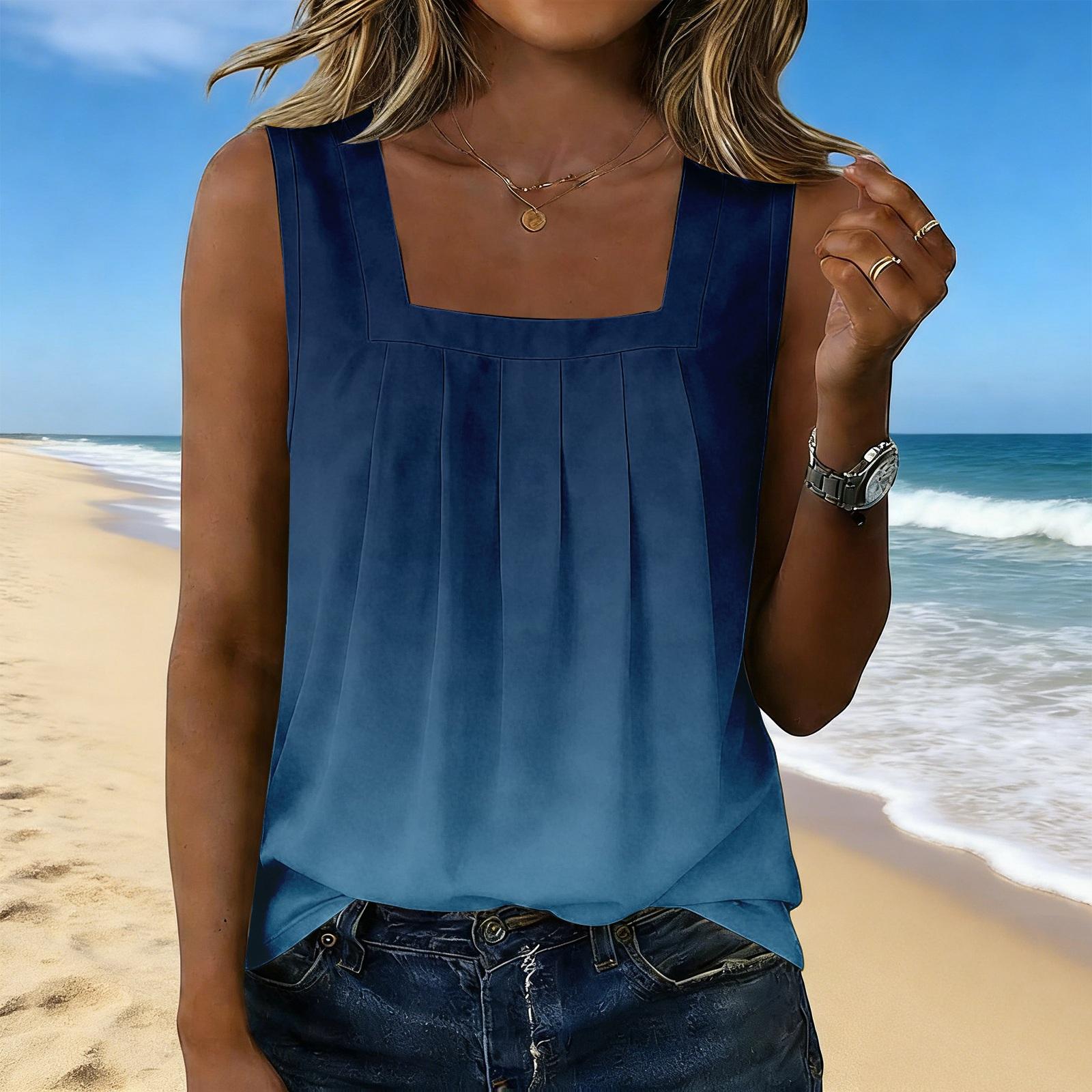 Женский модный повседневный винтажный топ-майка с принтом S