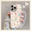 Nut Floral Bracelet Knot Suitable for 17promax Mobile Phone Case Iphone16 Light Luxury Premium 15 Small Fresh 14 Women