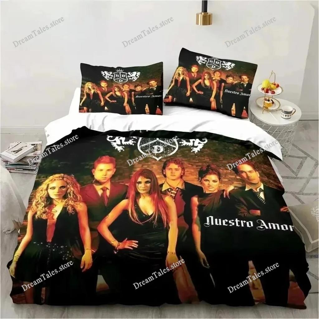 Music Band RBD Sheets Quilt Covers Bedding Dormitory Sheets Bedding Set Soft Warm Bedding Set Home Textileextile Luxury Gift741