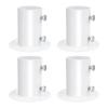 4pack Easyly Install 1.5 In Flanges Base Universals Fit Pool Poles Mount Quicks Setups Durability Construction