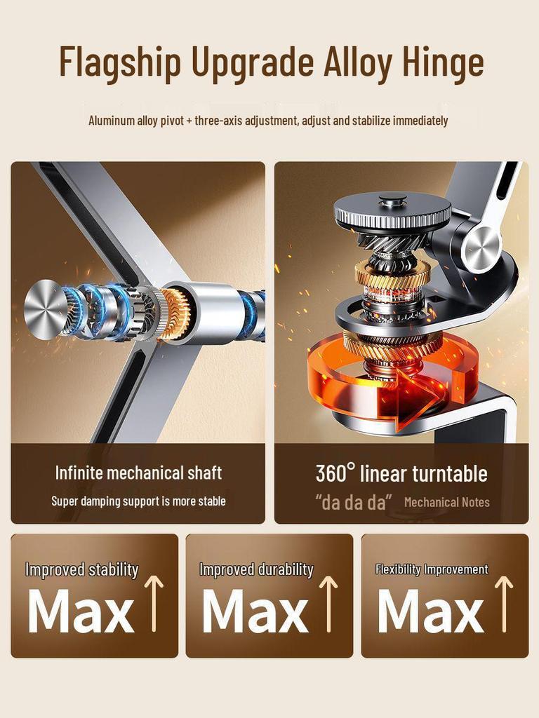 Aluminum Adjustable Tablet & Computer Stand with Rotatable Articulating Arm