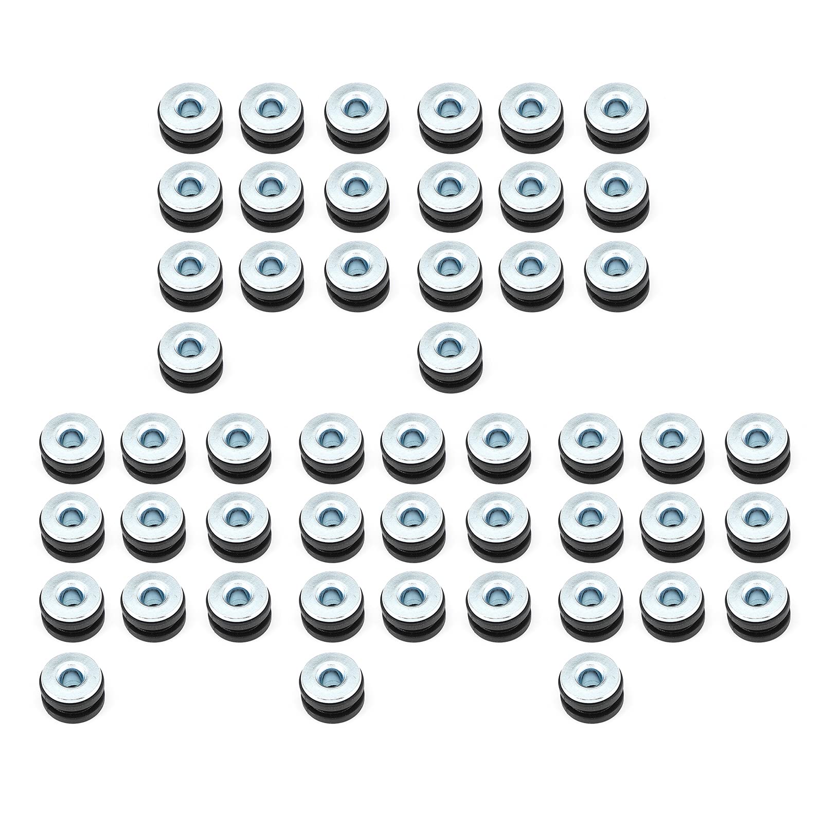 Viprh 50pcs M6 Motorcycle Side Panel Rubber/Grommet Bolt Kit Applicable 50 pieces